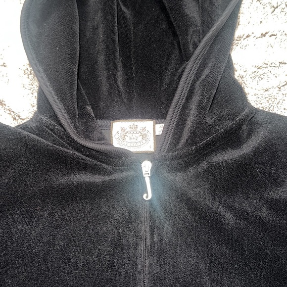 AUTHENTIC vintage juicy couture Terrycloth wide leg pants and zipper hoodie set - Picture 5 of 12
